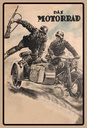 Holzschild 30x20 cm Motorrad Soldaten