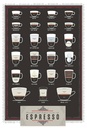 Holzschild 30x20 cm Sorten Espresso Mocha Americano