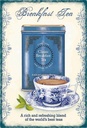 Holzschild 30x20 cm Classic Breakfast Tea best teas