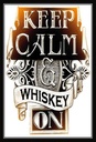 Holzschild 30x20 cm Keep Calm Whiskey on