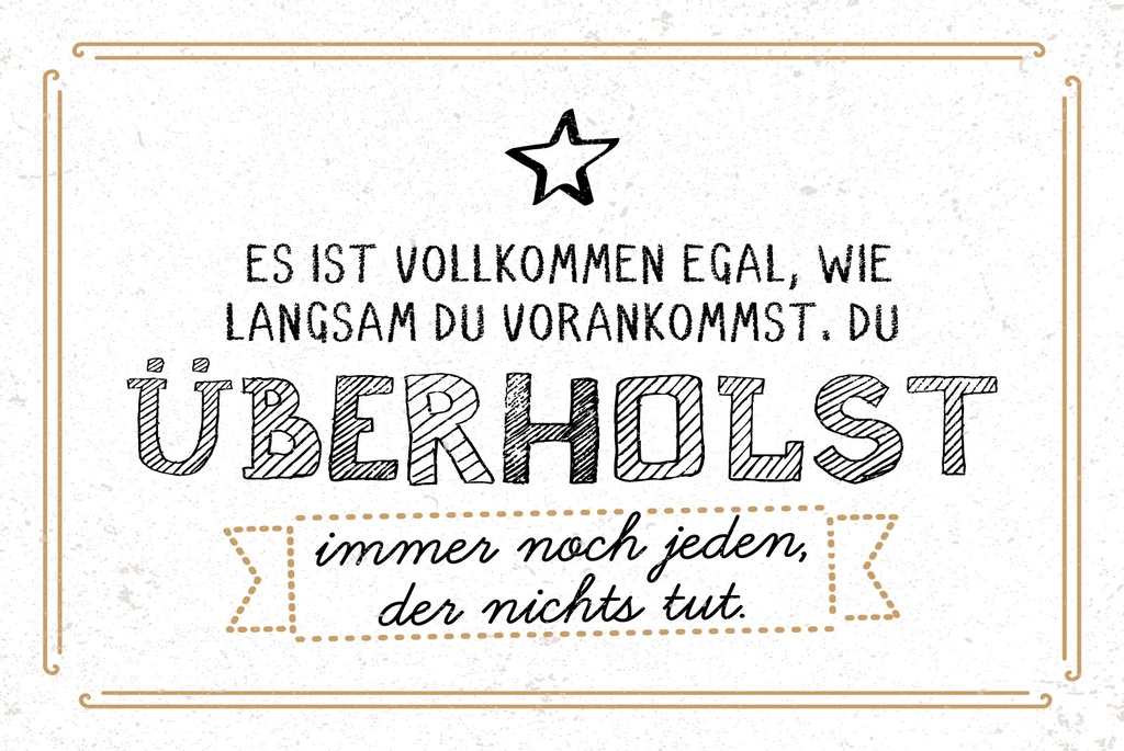 [LA-1809224-H] Holzschild 20x30 cm du überholst immer noch jeden, der nichts tut