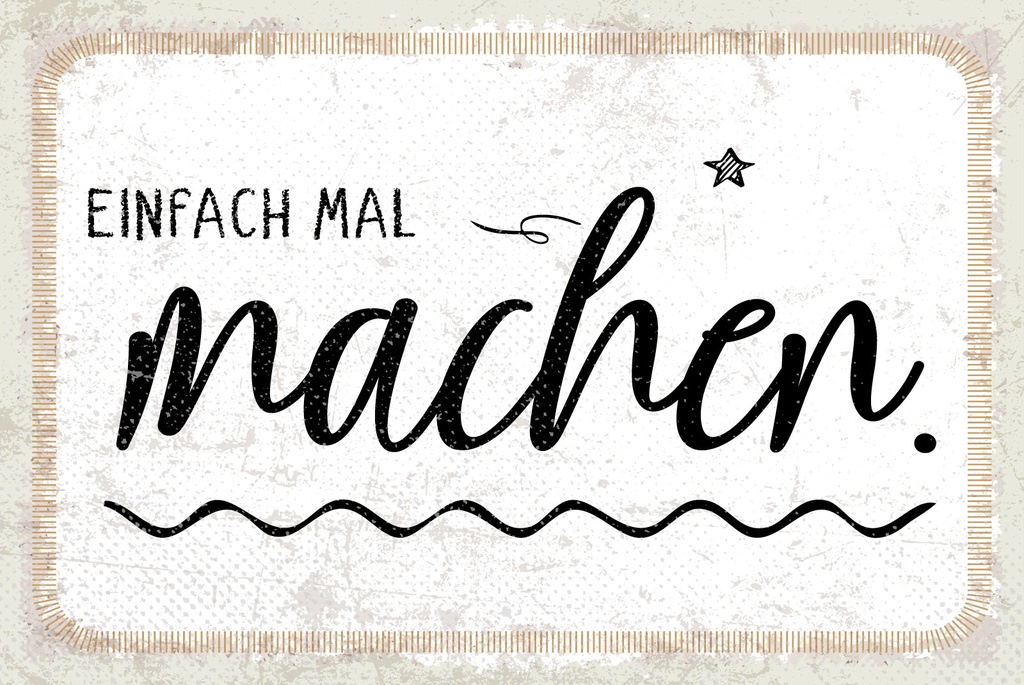[LA-1809247-H] Holzschild 20x30 cm einfach mal machen