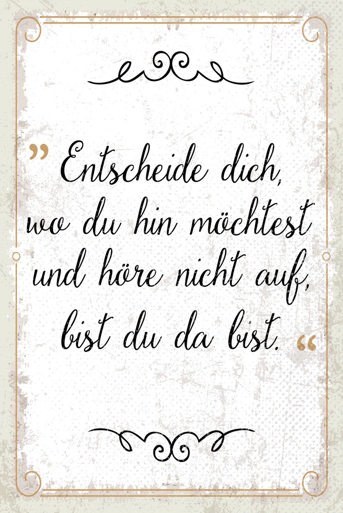 [LA-1809269-H] Holzschild 30x20 cm Entscheide dich, wo du hin möchtest Schid