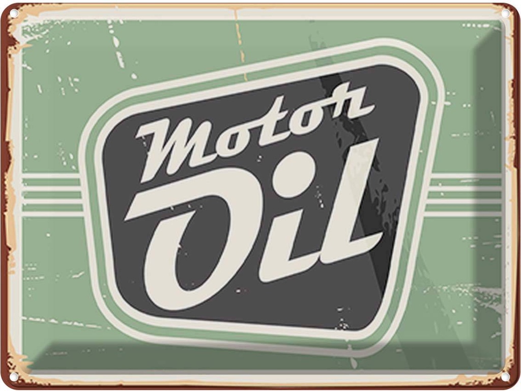 [LA-118681] Blechschild 30x40 cm Motor oil Motoröl Auto Garage Werkstatt