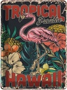 Blechschild 40x30 cm Hawaii Tropical Paradise Alkohol Abenteuer Reisen