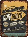 Blechschild 40x30 cm Car Sales best price Auto Garage Werkstatt