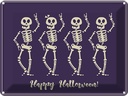 Blechschild 30x40 cm Happy Halloween Geburtstag Feiern Party Fest