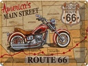 Blechschild 30x40 cm America`s main street route 66