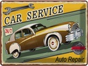 Blechschild 30x40 cm Car Service 24/7 Auto repair Garage Werkstatt