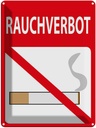 Blechschild 40x30 cm Rauchverbot Dekoration