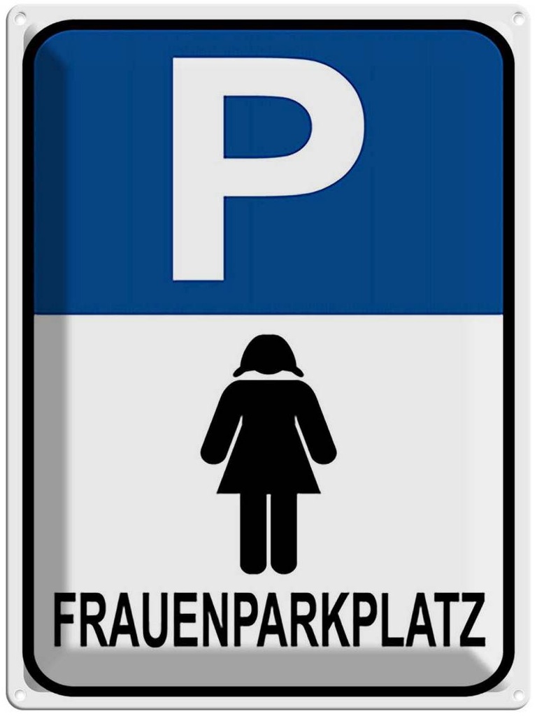 [LA-119034] Blechschild 40x30 cm Frauen Parkplatz Parkplatzschild