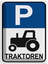 Blechschild 40x30 cm Parkplatz Traktor Parkplatzschild