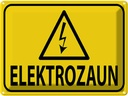 Blechschild 30x40 cm Elektrozaun Warn Vorsicht Warnschild Hinweisschild Sicherheit