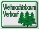 Blechschild 30x40 cm Weihnachtsbaum Verkauf Weihnachten