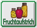 Blechschild 30x40 cm Fruchtaufstrich Verkauf England