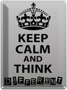 Blechschild 40x30 cm Keep Calm think different Yoga