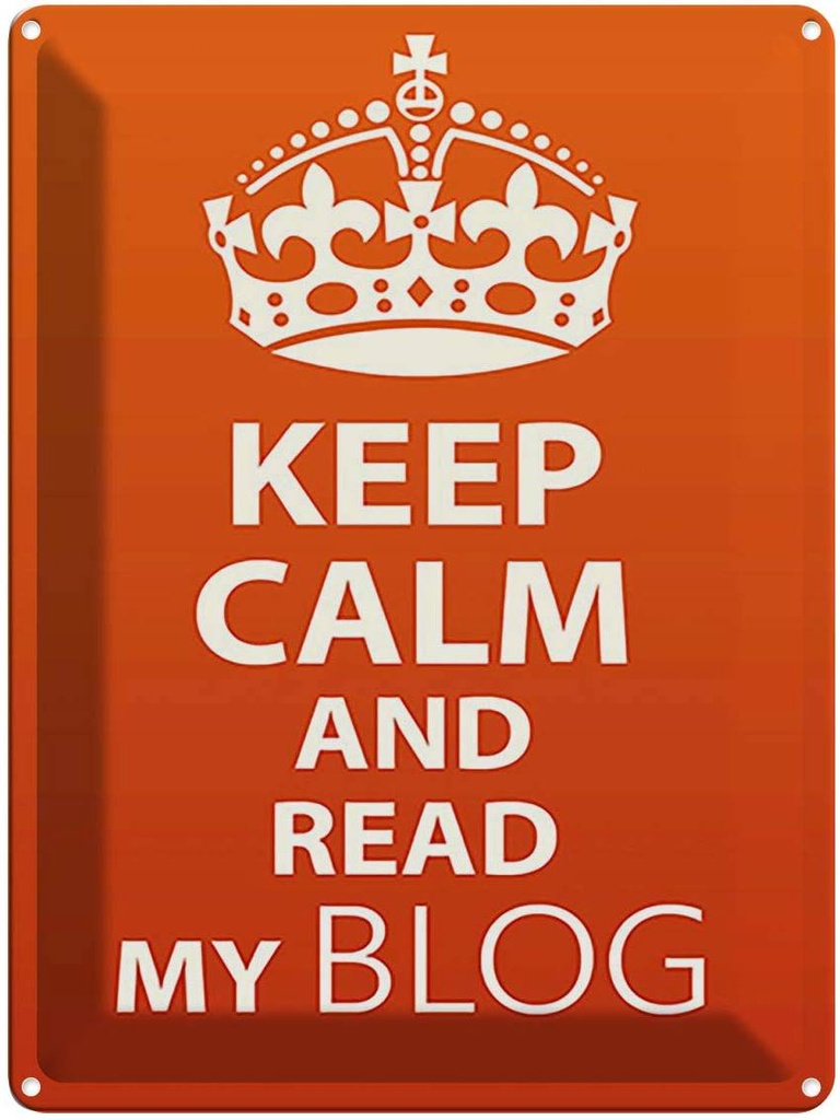 [LA-119148] Blechschild 40x30 cm Keep Calm and read my block Yoga