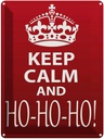 Blechschild 40x30 cm Keep Calm and Ho Christmas Yoga