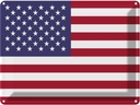 Blechschild 30x40 cm Vereinigte Staaten United States Amerika USA Flagge Fahne Wappen