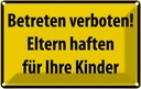 Blechschild 12x18 cm Betreten Verboten Straßenschild Warnschild Hinweisschild Sicherheit Vorsicht