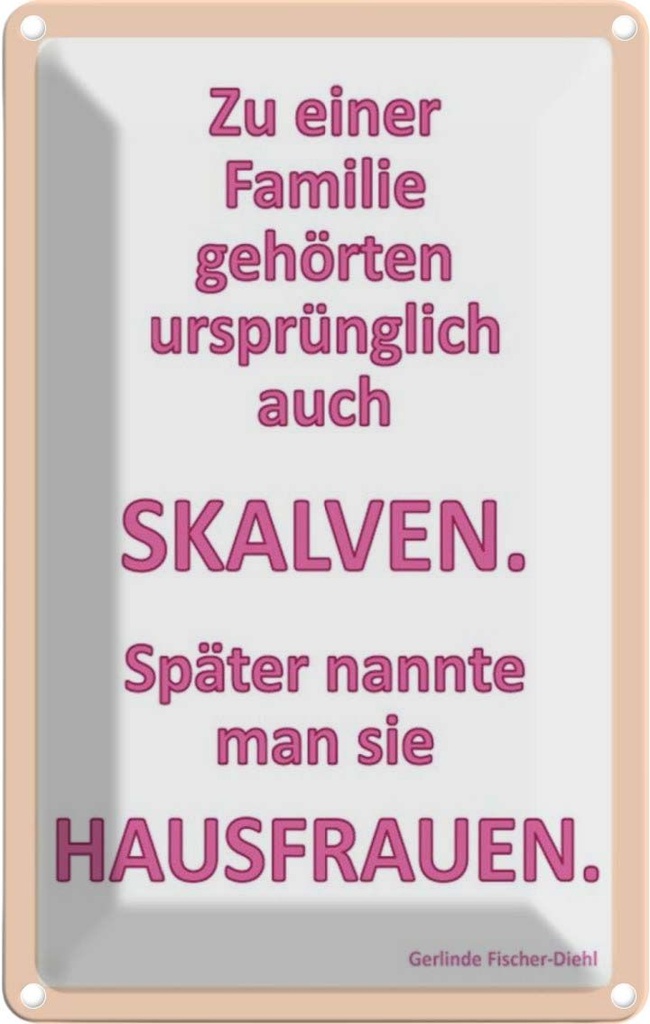 [LA-111710-1812] Blechschild 18x12 cm Zu einer Familie gehörten Dekoration Spruch Zitat