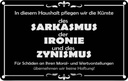 Blechschild 12x18 cm In diesem Haushalt Sarkasmus Geschenk Spruch Zitat