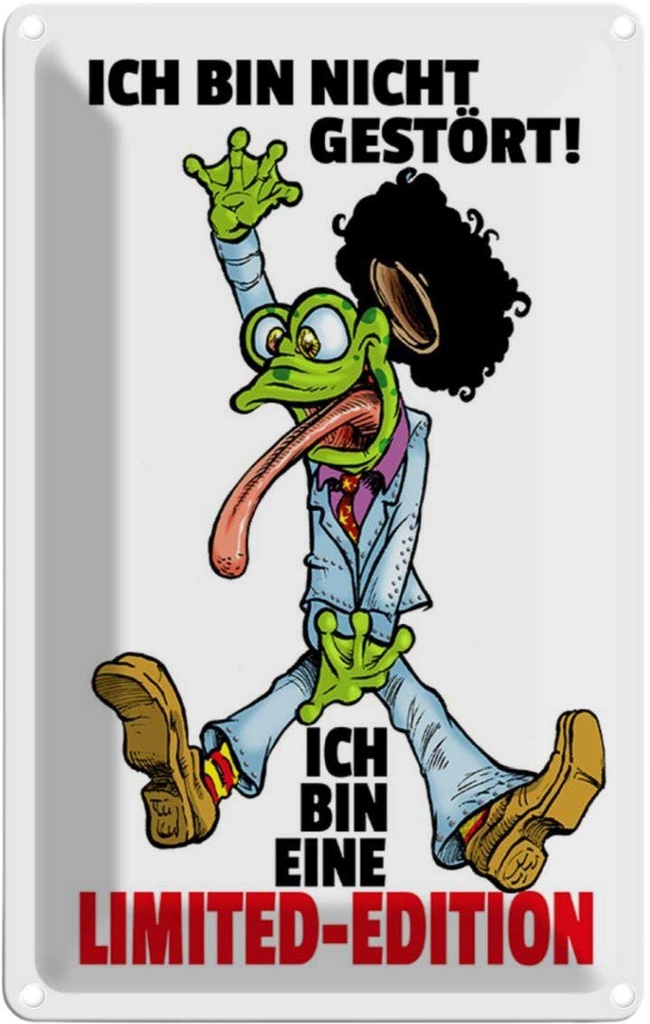 [LA-111930-1812] Blechschild 18x12 cm Nicht gestört, Limited Edition Spruch Zitat