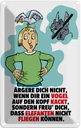 Blechschild 18x12 cm Freu dich Elefanten nicht fliegen Spruch Zitat