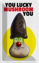 Blechschild 18x12 cm You lucky mushroom Dekoration Spruch Zitat