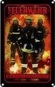 Blechschild 18x12 cm Feuerwehr wir machen Hausbesuche Beruf Arbeit