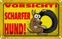 Blechschild 12x18 cm Vorsicht scharfer Hund Warnschild Hinweisschild Sicherheit