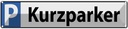 Blechschild 10x46 cm Kurzparker Straßenschild