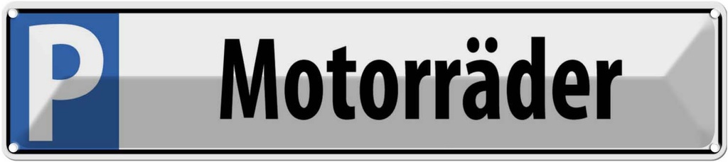 [LA-120311] Blechschild 10x46 cm Motorräder Sport Hobby