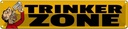 Blechschild 10x46 cm Bier Trinker Zone Alkohol Essen Trinken Bar Club