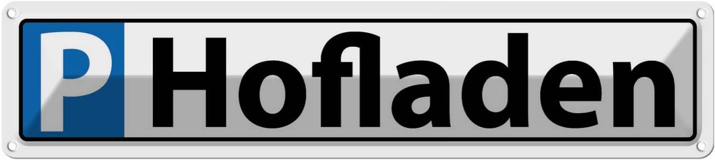 [LA-120385] Blechschild 10x46 cm Parkplatz Hofladen Parkplatzschild