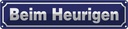 Blechschild 10x46 cm Beim Heurigen Dekoration