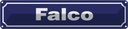 Blechschild 10x46 cm Falco Dekoration
