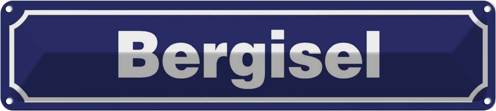 [LA-120421] Blechschild 10x46 cm Bergisel Straßenschild Abenteuer Reisen Urlaub