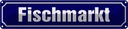 Blechschild 10x46 cm Fischmarkt Hofladen Marktstand Laden