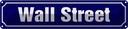 Blechschild 10x46 cm Wall Street New York Abenteuer Reisen Amerika USA Urlaub