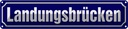 Blechschild 10x46 cm Landungsbrücken Hamburg Abenteuer Reisen Straße Stadt Urlaub