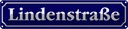 Blechschild 10x46 cm Lindenstraße Straßenschild Abenteuer Reisen Urlaub