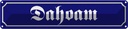 Blechschild 10x46 cm Dahoam Bayern Deutschland