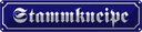 Blechschild 10x46 cm Stammkneipe Essen Bar Trinken Club Alkohol
