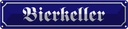 Blechschild 10x46 cm Bierkeller Bier Bar Küche Essen Trinken Club Alkohol