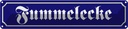 Blechschild 10x46 cm Fummelecke Witz Humor Lustig Spaß