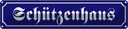 Blechschild 10x46 cm Schützenhaus Geschenk
