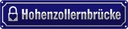 Blechschild 10x46 cm Hohenzollernbrücke Köln Abenteuer Reisen Deutschland Urlaub