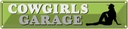 Blechschild 10x46 cm Pinup Cowgirls Garage Pin Up