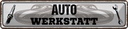 Blechschild 10x46 cm Auto Werkstatt Werkzeug Amerika USA